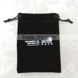 Black Velvet Jewelry Pouch Bag thumbnail-1