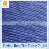 Breathable White Polyester Tricot Knitted Transparent Mesh Fabric