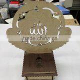 Muslim laser cut wooden wedding candy box/According to customer requirements gift box