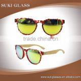 2016 Hot Selling Mirror Polarized Lens Wholesale Wooden Way Leg Sunglasses thumbnail-2