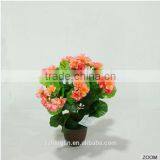 Cheap Wholesale Artificial Silk Begonia Flower Bouquet For Home Decoration thumbnail-3