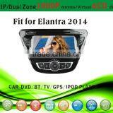 dvd car fit for Hyundai Elantra 2014 with radio bluetooth gps tv pip dual zone