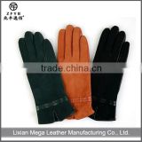 China supplier Hand Made Colors Suede Leather Gloves