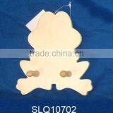 Frog Shape Wooden Coat Hook