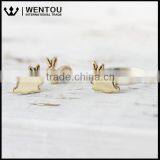Fashionc Girls Bunny Design Silver Rings thumbnail-6