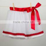 2015 Summer Wear Fluffy Soft Pettiskirts for Baby Girls Wholesale Red and White Tutu Pettiskirt thumbnail-6