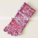 Shopping Online Japanese OEM Best Quality Custom Design Injinji Striples Winter Thick Cotton Toe Socks thumbnail-2