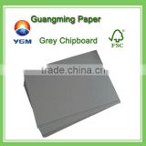 3mm good stiffness double side chip board for rigid paper box laminated grey chipboard