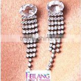 Luxury Crystal Cute Earrings Exaggerated Tassel Earrings Long Section