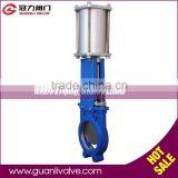 Cast Iron Knife Gate Valve With Double Acting Pneumatic Actuator thumbnail-1