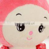 Lovely Cartoon Animal Style Baby's Birthday or Festival Gift Red Smiling Face Rabbit With Long Ears Plush Toy Doll thumbnail-2