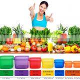 21 Day Fix BPA Free 7 Pieces Portion Control Containers Set,Leak Proof Portion Control Container Set With Guide thumbnail-5