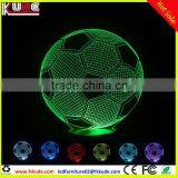 Rechargeable Cordless 3D Acrylic Table Lamp/LED Night Light With USB Cable