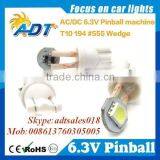 2016 Hot Sale Pinball LED #555 Flat Top Super Bright WARM WHITE