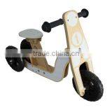 New Ride on Wooden Tricycle Toy, Wooden Balance Bike thumbnail-1