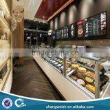 Wooden Glass Bread Display Cabinet