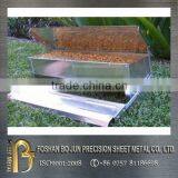 Made in China Customized Sheet Metal Metal Animal Feeder , Aluminum Metal Steel Chicken Feeder