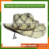 Handmade Natural Cheap Mens Straw Hats With Black Band thumbnail-2