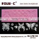 Edible cake lace Magic decor silicone sugar lace mat for cake decorating