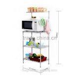 Kitchen Microwave Oven Rack With Shelves thumbnail-2