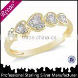 Pure Silver Couple Ring, Engraved Heart Shape Ring thumbnail-1