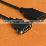 DisplayPort Female To Female Extension Adapter Panel Mount Cable thumbnail-1