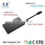 Porpular Usb Type C Msata Ssd Hard Drive Disk Enclosure