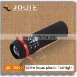 1W LED Zoom Focus Plastic Flashlight Best Selling 3 Modes Adjustable Focus LED Telescopic Flashlight Small