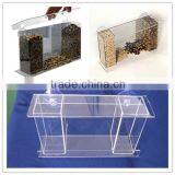 Custom Clear Plastic Acrylic Bird Food Dispenser thumbnail-1