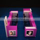 Mall Eyebrow Threading Kiosk With Seating Area