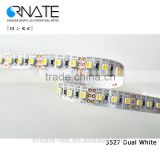 Hot dimmable led multi two color temperature dual white led strip 3528/3527 2835 5630 5050 dual white led strip