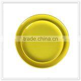 Top Quality Durable Hot Sale Cheap Family Use Solid Color Yellow Conch Shape Plate thumbnail-5