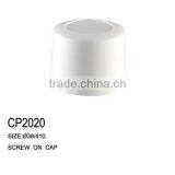 Black and White Large Diameter Plastic Caps Screw on Cap thumbnail-3