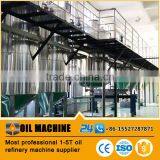 10tpd Factory price edible palm oil refining machinery/crude oil refinery plant