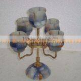 WholeSale 2017 New Design BEST POPULAR ONYX PATCH COLORED CANDLE HOLDERS STANDS thumbnail-3