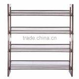 Vivinature Shoes Storage Rack, Shoes Rack With Mesh Metal Style thumbnail-1