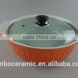 Ceramic Bright Colored Pots Color Glazed With Glass Lid thumbnail-3