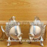 Resin Fish Decoration With Rose Pattern thumbnail-2