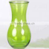 Green Glass Vase for Flower Arrangement thumbnail-1