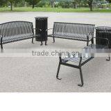 Public Park Metal Outdoor Bench for Street thumbnail-4