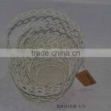 Round Metal Gift Basket With a Handle for Wedding Decoration thumbnail-5