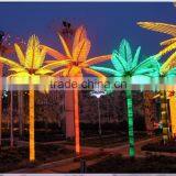 Home Garden Decorative 16.5ft Height Outdoor Artificial Green Flashing LED Solar Lighted up Date Palm Trees With Bark EDS06 1415 thumbnail-3