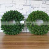 Plastic Green Pine Wreath for Indoor Wall Decoration thumbnail-2