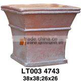 Vietnam Garden Square Romance Ceramic High Fired Planter thumbnail-1
