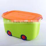 New PP Plastic Storage Box With Lid With Wheels thumbnail-4