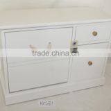 White Paulownia Europe Style Fashion Wooden Shoes Cabinet for Living Room thumbnail-1