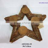 Primitive Wreath With Candle Holder thumbnail-1