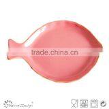 Wholesale Solid Color Glazed Fish Shape Plate thumbnail-4