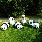 Large Outdoor Decorations Fiberglass Garden Panda Statue for Sale thumbnail-5