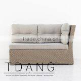 Belvedere Corner Wicker Bench - Outdoor Poly Rattan - Conversation Wicker Furniture thumbnail-2